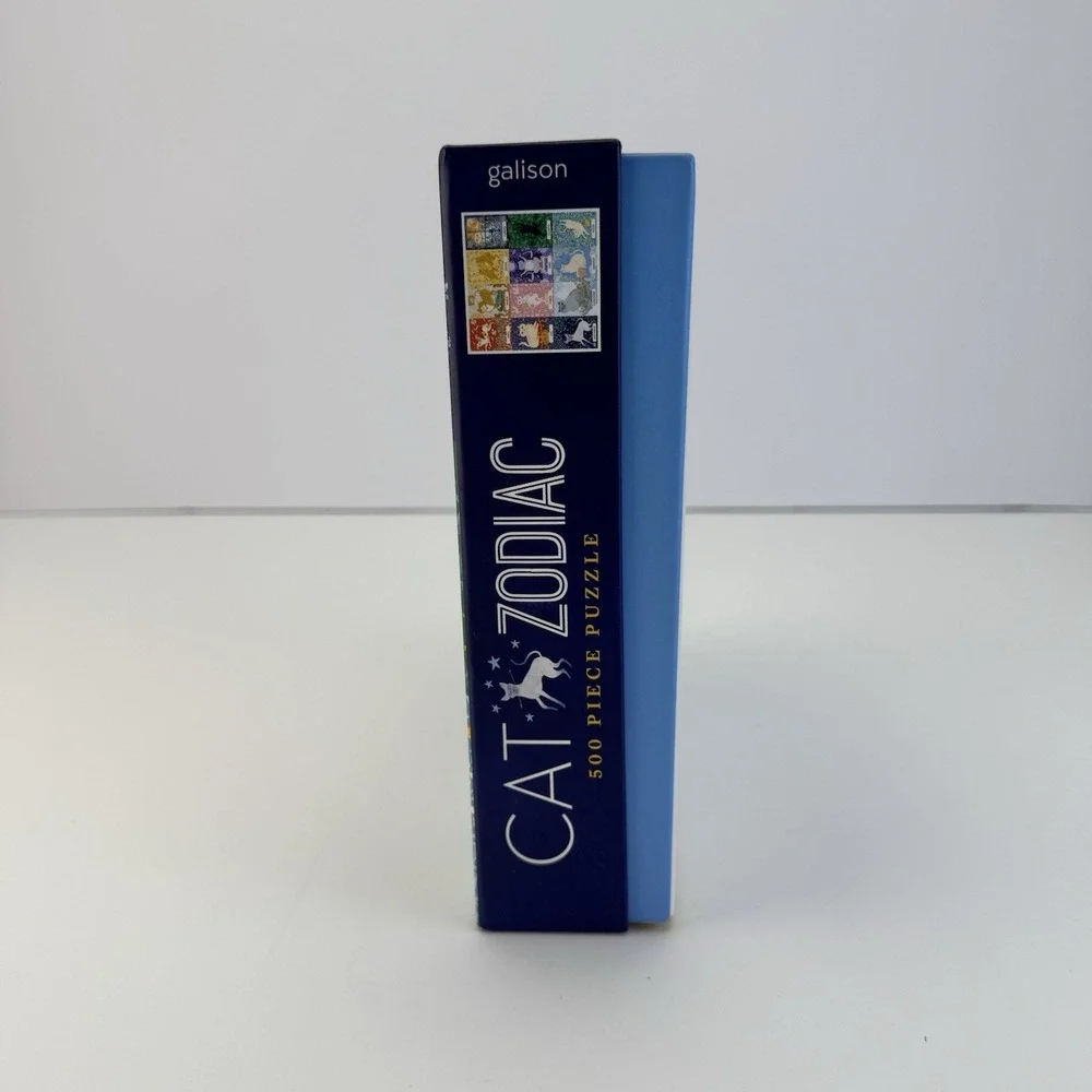 Galison‎ Cat Zodiac Astrology 500 Piece Puzzle With Box & Poster Cat Lover Gift